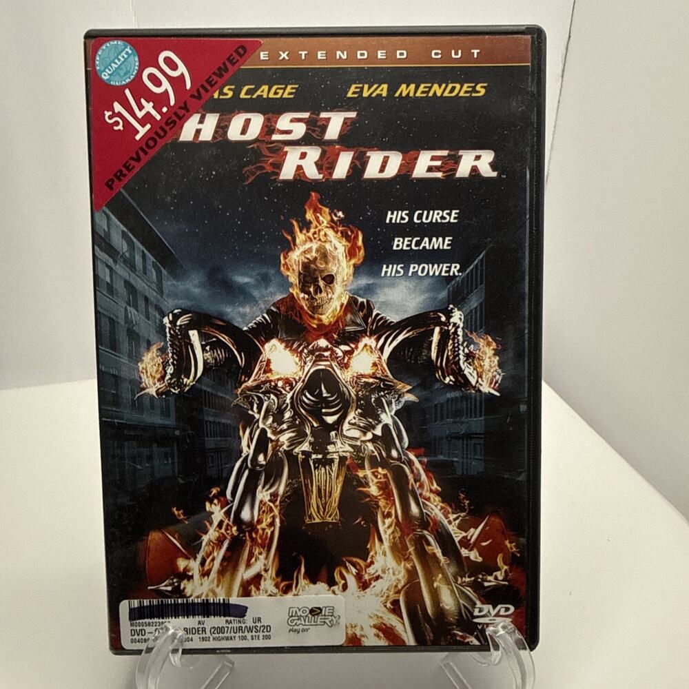 GHOST RIDER Nicolas Cage 2 Disc DVD Eva Mendes Wes Bentley